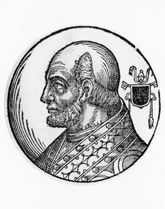 642年からカトリック教会の第73代教皇となったテオドルス1世（649年死去）の肖像（エングレービング
