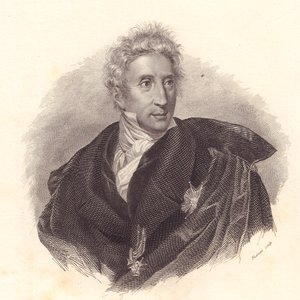 美術史家レオポルド・チコニャーラ（1767-1834）の肖像、リッパリーニの肖像からフシナティが銅版で作成 作： William Walcutt