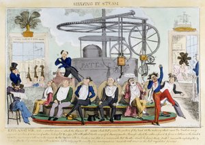 シェービング・バイ・スチーム」 1810年頃 作： Ferdinand Georg Waldmuller