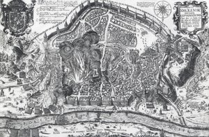 1611年のポーランド包囲戦でのスモレンスク市街（ロシア 作： Georg Carl Heinrich Dollmann