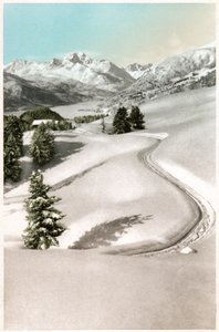 サンモリッツ、1930年頃 作： . .