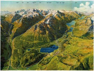 サンモリッツ、1930年頃 作： . .