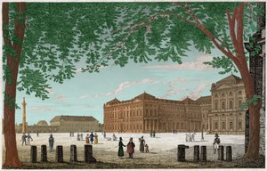 ヴュルツブルクの邸宅、イヴェック アン バヴァリー公の城。 約。 1850年（彫刻） 作： . .