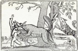 1820 年頃のオオカミ (彫刻)
