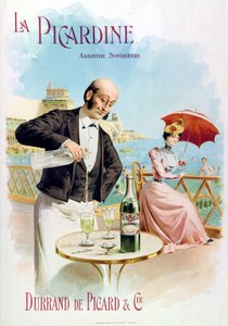 アブサンのグラスを用意するカフェボーイ 作： Frederick (attr. to) Barnard