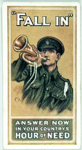 イギリス : シガレットカード - WW1リクルーティング