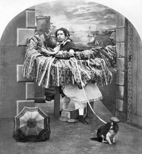 イギリス : Stereoscope Entitled A Stylish Affair, c1860 作： Ferdinand Georg Waldmuller