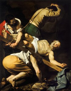 聖ペテロの磔刑 作： Michelangelo Merisi da  Caravaggio