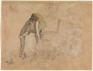 ハシム。 ゾウとライダー。 約。 1640 メトロポリタン美術館、ニューヨーク 作： Hashim