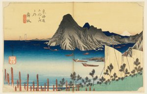 東海道五十三駅の今崎ポイント舞坂 作： Hiroshige
