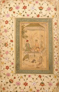 Akbar "s Sons Sultan Daniyal and Sultan Murad、c.1600-1605 作：   Manohar