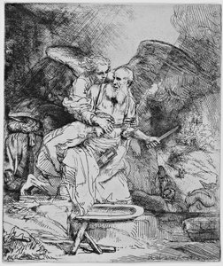 アブラハムの犠牲 作： Rembrandt van Rijn