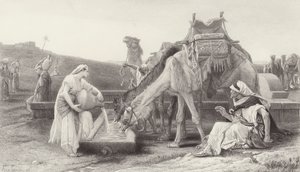リベカとエリエゼル 作： after Alexandre Cabanel