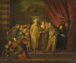 イタリアのコメディアン (コピー) 作： after Antoine Watteau