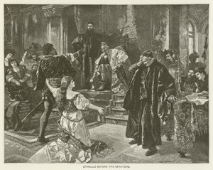 上院議員の前のオセロ 作： after Carl Ludwig Friedrich Becker