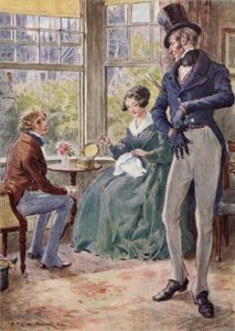 キャプテンズ応接室でエミリーと話しているペン 作： after Charles Edmund Brock