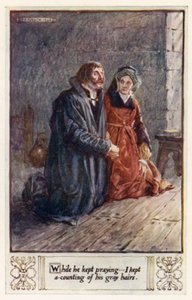彼が祈り続けている間、私は彼の白髪を数え続けました 作： after Charles Edmund Brock