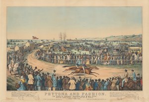 Peytona とファッション: $20,000 の素晴らしい試合で。 オーバー ザ ユニオン コース L. 5月13日。 1845年、ペイトナが勝利。 時間 7:39 3/4、7:45 1/4 作： after Charles Severin