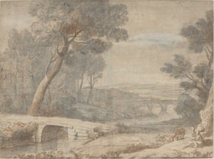 エジプトへの逃亡中の休息 作： after Claude Lorrain