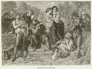 オーランドとレスラー 作： after Daniel Maclise
