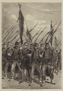 行列で生まれた旗 作： after Denis Auguste Marie Raffet