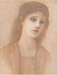 頭の研究、Bibbbys Annual、1916-1917 作： after Edward Coley Burne Jones