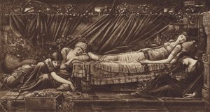 眠れる森の美女 作： after Edward Coley Burne Jones