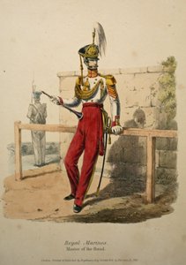 ロイヤルマリーンズバンドマスター、1830年頃（手塗りのリソ）