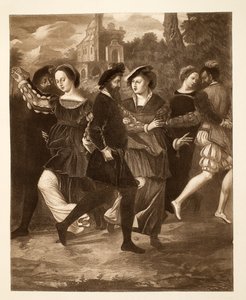 ダンシング・ピクチャー、1532年、パブ。 1902（コロタイプ） 作： after English School