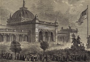 1876年5月10日、センテニアル展のオープニング 作： after Felix Octavius Carr Darley