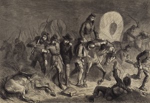シロからの南軍の退却 作： after Felix Octavius Carr Darley