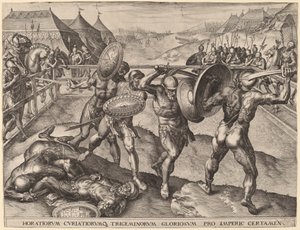 ホラティウスとクリアティウスの戦い 作： after Frans Floris I