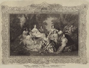 フランスの皇后と彼女の名誉の女性 作： after Franz Xaver Winterhalter