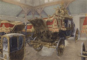 Carre du Corre de Charles X、1825年、Charles X Coronationの運送（カラー写真） 作： after French Photographer
