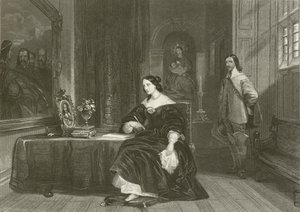 ヘンリエッタ女王、チャールズ1世のために執り成し 作： after George Cattermole