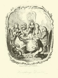 トビアス・スモレットによるハンフリー・クリンカーのイラスト 作： after George Cruikshank