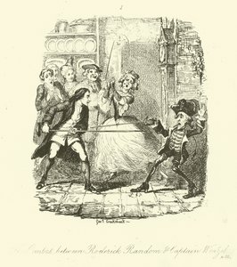 トデアス・スモレットによるロデリック・ランダムのイラスト 作： after George Cruikshank