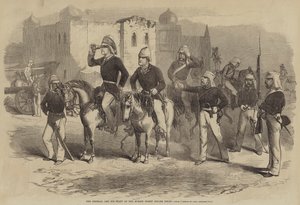 デリーの前のモスクピケットの将軍とそのスタッフ 作： after George Francklin Atkinson