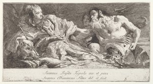 ネプチューンのオマージュを受けるヴェネツィア 作： after Giovanni Battista Tiepolo Giovanni Domenico Tiepolo