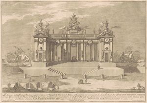 1757年の中国のプリマ・マッキーナ：アテナイのリセウムのコロネード 作： after Giuseppe Palazzi Giuseppe Pozzi after Paolo Posi