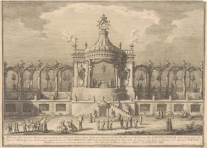 1760 年の中国の Seconda Macchina: シノワズリー パビリオン 作： after Giuseppe Palazzi Giuseppe Vasi after Paolo Posi