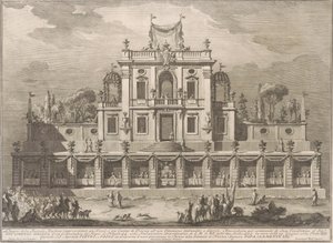 1762 年のチネアのセコンダ マッキナ: キオスク、またはオスマン様式のプレジャー ハウス 作： after Giuseppe Palazzi Giuseppe Vasi after Paolo Posi