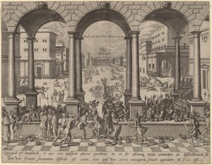 ローマ三頭政治下の虐殺 作： after Hans Vredeman de Vries