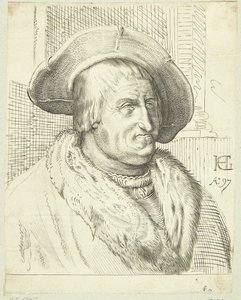 ファンタジー, 肖像画, の, 老人, ∥で∥, 帽子 作： after Hendrick Goltzius