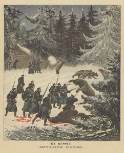 ロシアでのクマの侵略 作： after Henri Meyer