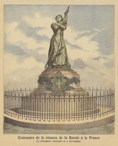 フランスの一員となったサヴォイの100周年を記念する記念碑