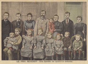 レバディ賞の受賞者。ヴァンデンブローチ家とその14人の子供