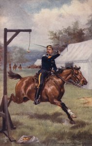 レモンカッティングドリルを実行する第10回Hussarの兵士 作： after Henry A. Payne