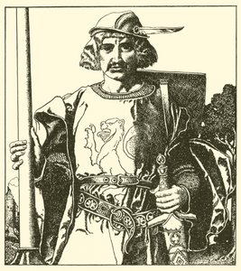 英国のライオネル卿 作： after Howard Pyle