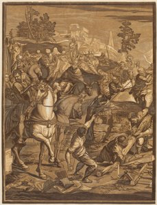 はりつけ（左パネル） 作： after Jacopo Tintoretto John Baptist Jackson
